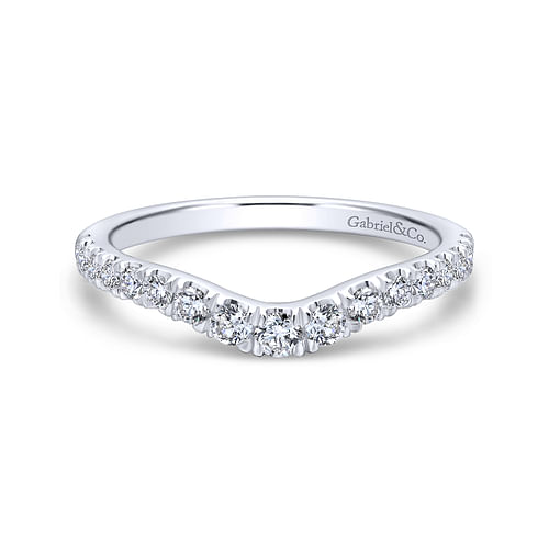 14K White Gold Diamond Matching Wedding Band