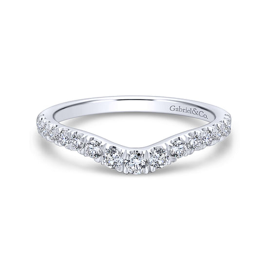 Gabriel - 14K White Gold Diamond Matching Wedding Band