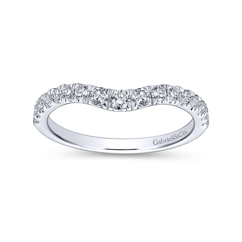 14K White Gold Diamond Matching Wedding Band