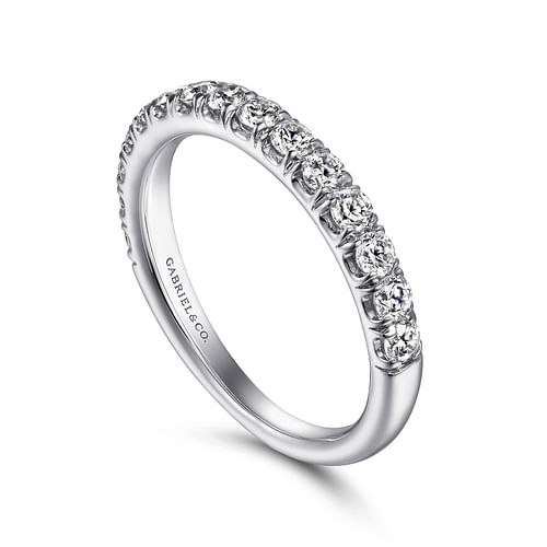 14K White Gold Diamond Matching Wedding Band