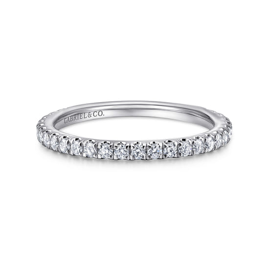 Gabriel - 14K White Gold Diamond Matching Wedding Band Gabriel - 14K White Gold Diamond Matching Wedding Band