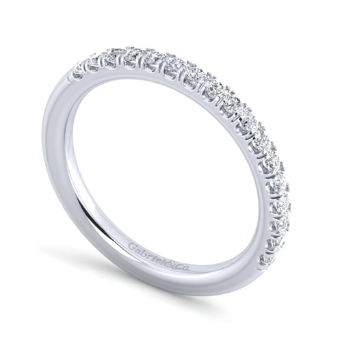 14K White Gold Diamond Matching Wedding Band