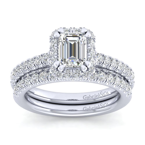 14K White Gold Diamond Matching Wedding Band