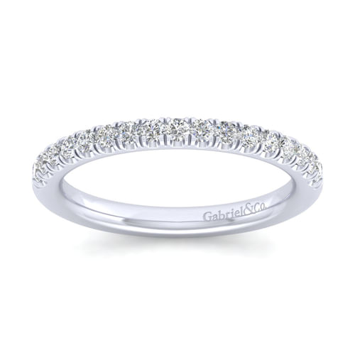 14K White Gold Diamond Matching Wedding Band