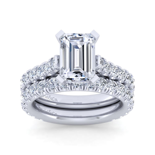 14K White Gold Diamond Matching Wedding Band