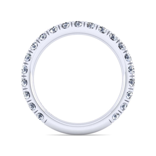 14K White Gold Diamond Matching Wedding Band