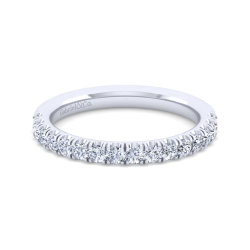 14K White Gold Diamond Matching Wedding Band