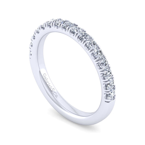 14K White Gold Diamond Matching Wedding Band