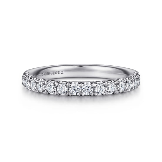 Gabriel - 14K White Gold Diamond Matching Wedding Band