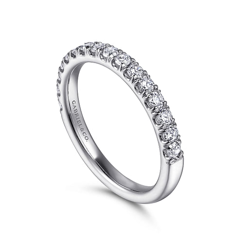 14K White Gold Diamond Matching Wedding Band