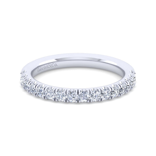 Gabriel - 14K White Gold Diamond Matching Wedding Band