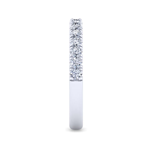 14K White Gold Diamond Matching Wedding Band