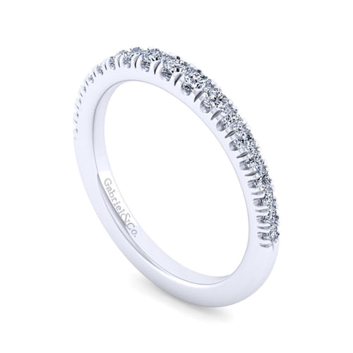 14K White Gold Diamond Matching Wedding Band