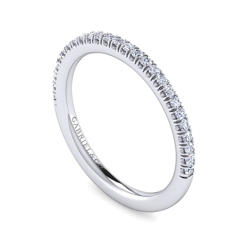 14K White Gold Diamond Matching Wedding Band