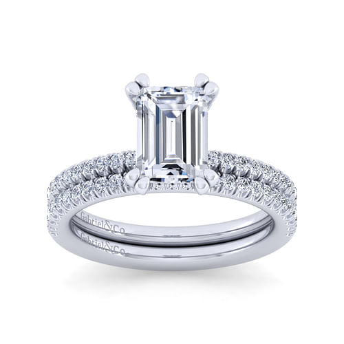 14K White Gold Diamond Matching Wedding Band