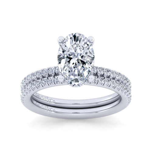 14K White Gold Diamond Matching Wedding Band