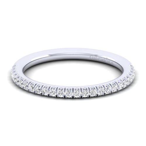 14K White Gold Diamond Matching Wedding Band