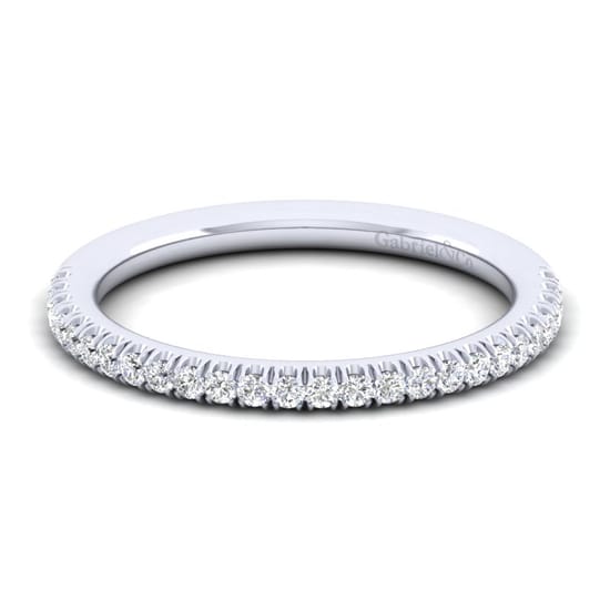 Gabriel - 14K White Gold Diamond Matching Wedding Band