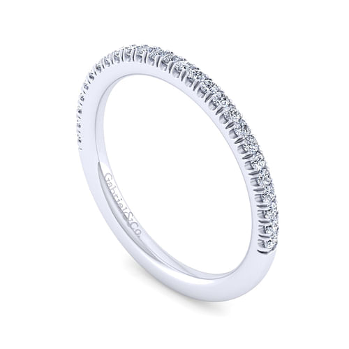 14K White Gold Diamond Matching Wedding Band