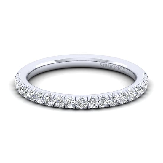 Gabriel - 14K White Gold Diamond Matching Wedding Band