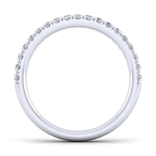 14K White Gold Diamond Matching Wedding Band