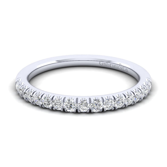 Gabriel - 14K White Gold Diamond Matching Wedding Band