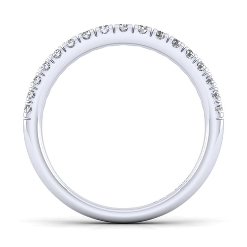 14K White Gold Diamond Matching Wedding Band