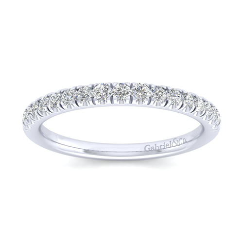 14K White Gold Diamond Matching Wedding Band