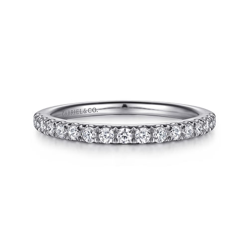 14K White Gold Diamond Matching Wedding Band