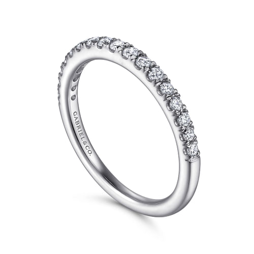 14K White Gold Diamond Matching Wedding Band