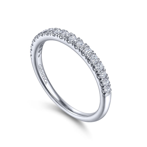 14K White Gold Diamond Matching Wedding Band