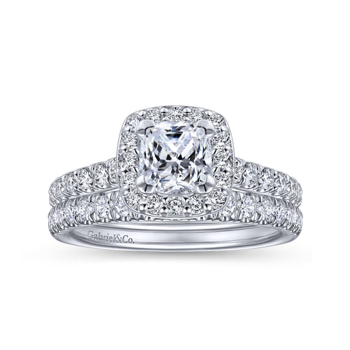 14K White Gold Diamond Matching Wedding Band