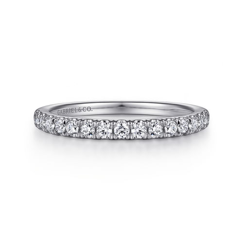 14K White Gold Diamond Matching Wedding Band