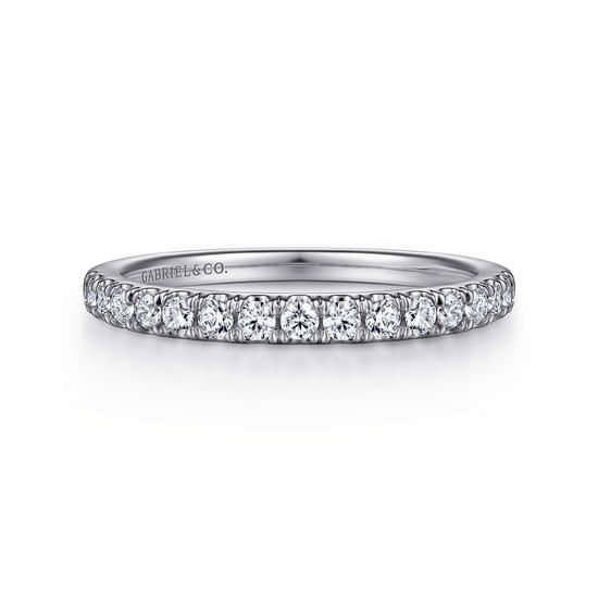 Gabriel - 14K White Gold Diamond Matching Wedding Band
