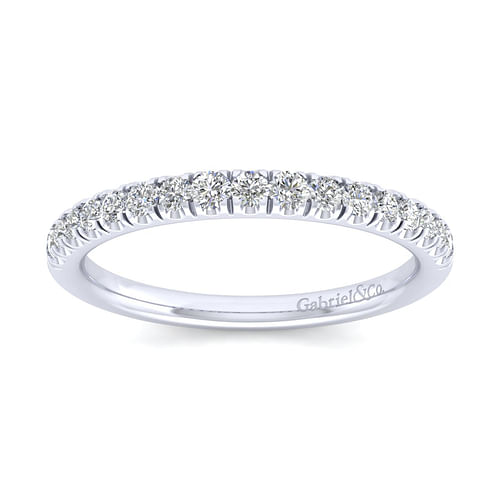 14K White Gold Diamond Matching Wedding Band