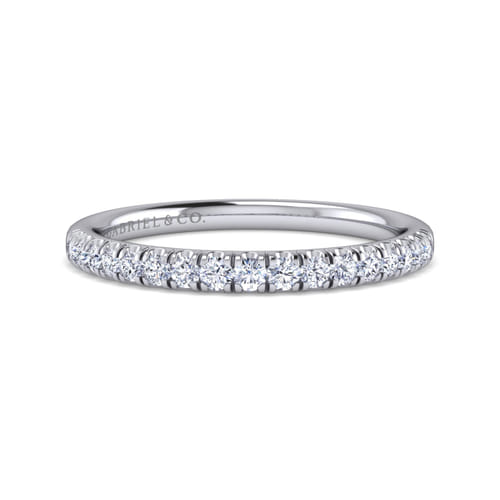 14K White Gold Diamond Matching Wedding Band