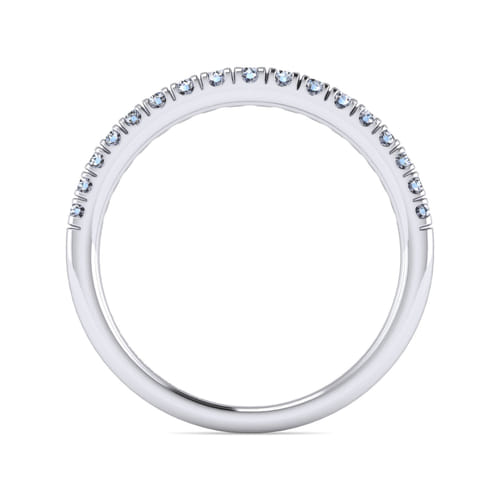 14K White Gold Diamond Matching Wedding Band
