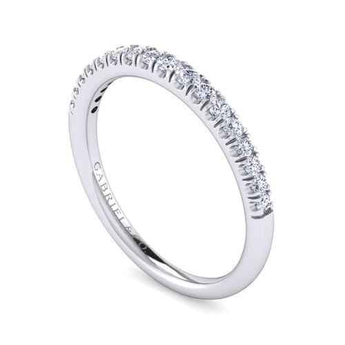 14K White Gold Diamond Matching Wedding Band