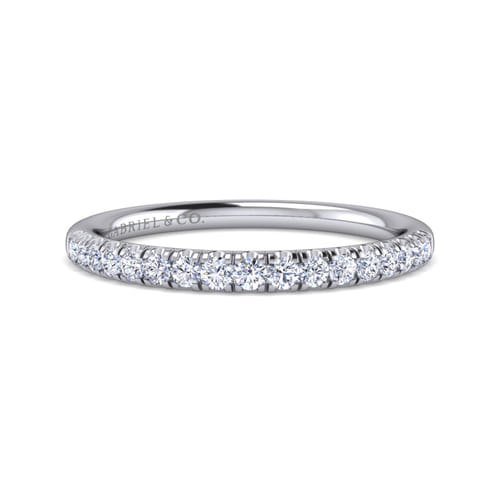 14K White Gold Diamond Matching Wedding Band