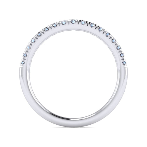 14K White Gold Diamond Matching Wedding Band