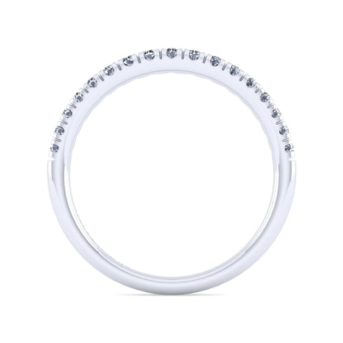 14K White Gold Diamond Matching Wedding Band
