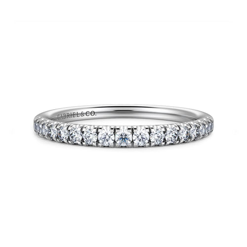 14K White Gold Diamond Matching Wedding Band