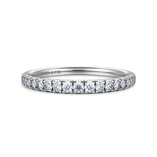 Gabriel - 14K White Gold Diamond Matching Wedding Band