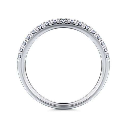 14K White Gold Diamond Matching Wedding Band