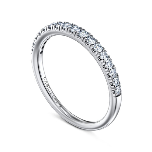 14K White Gold Diamond Matching Wedding Band