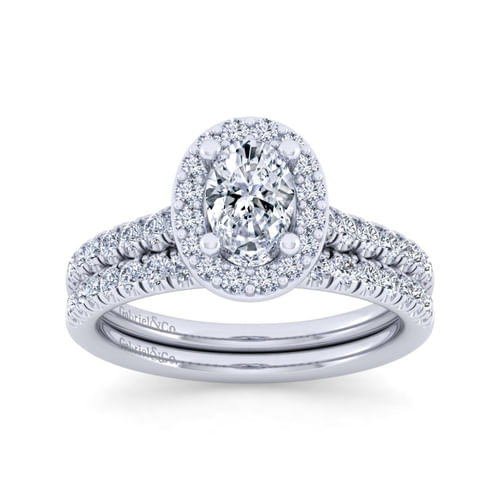 14K White Gold Diamond Matching Wedding Band