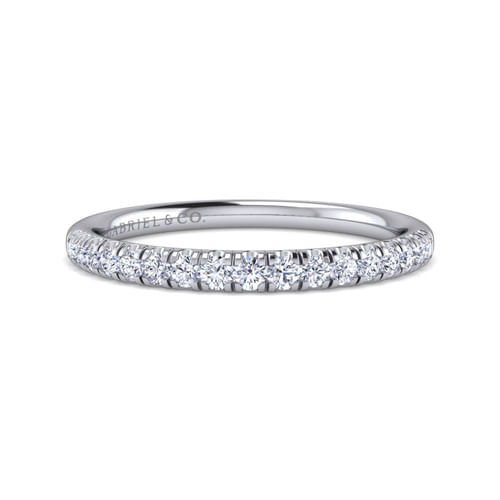 14K White Gold Diamond Matching Wedding Band