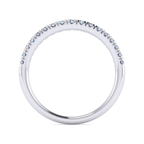 14K White Gold Diamond Matching Wedding Band