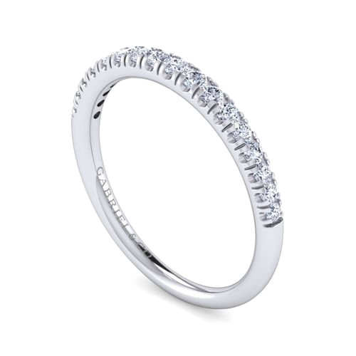 14K White Gold Diamond Matching Wedding Band