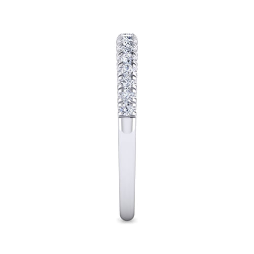 14K White Gold Diamond Matching Wedding Band